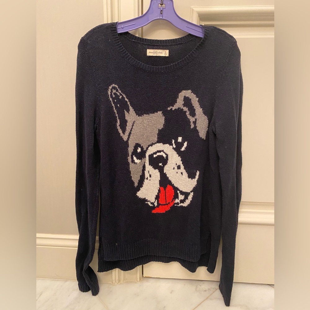 Abercrombie and Fitch bulldog sweater